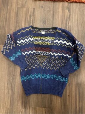 Urban Renewal Zigzag Chunky Knit Cardigan